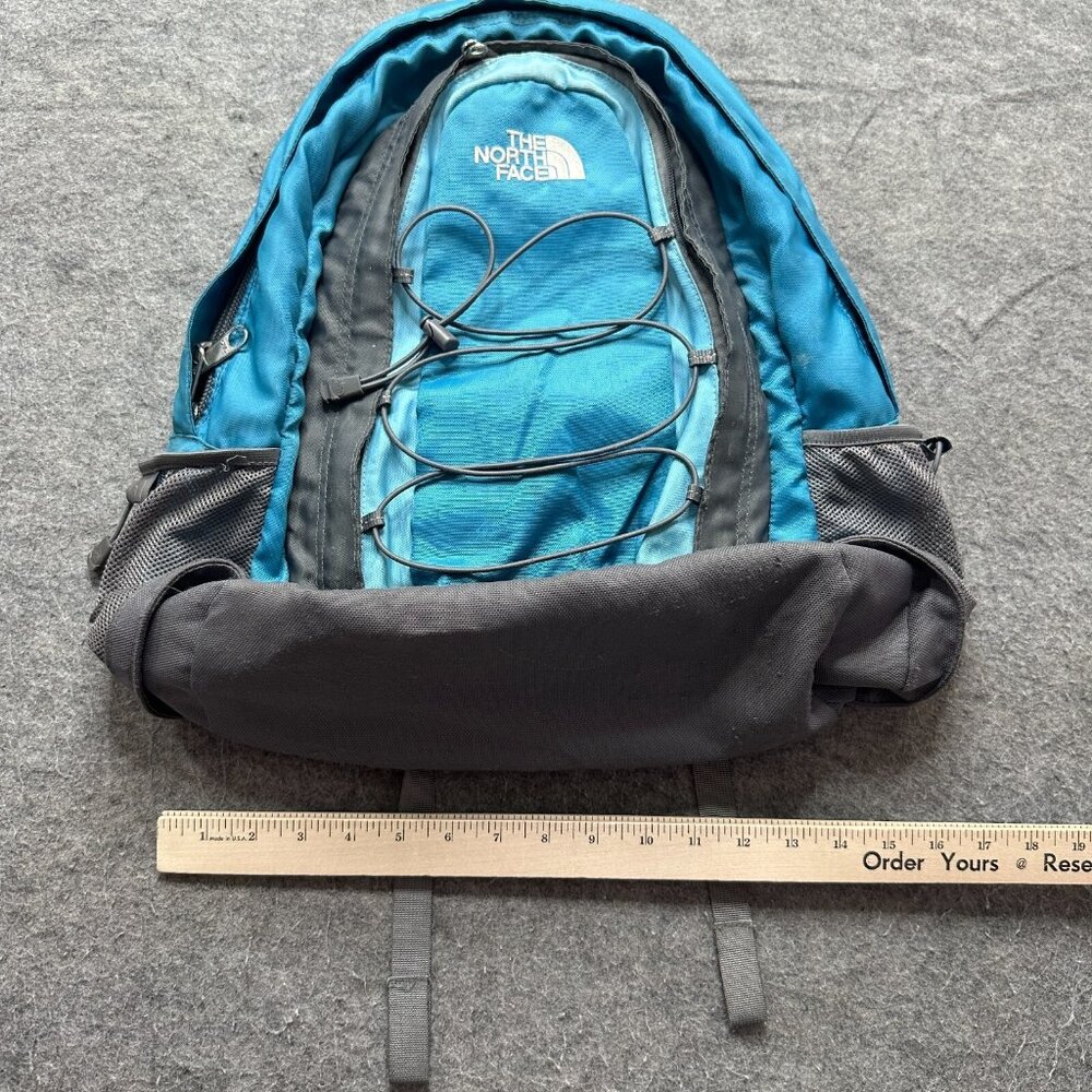 North Face Jester Backpack Blue Gray Unisex School Hiking Laptop - Picture 15 of 16